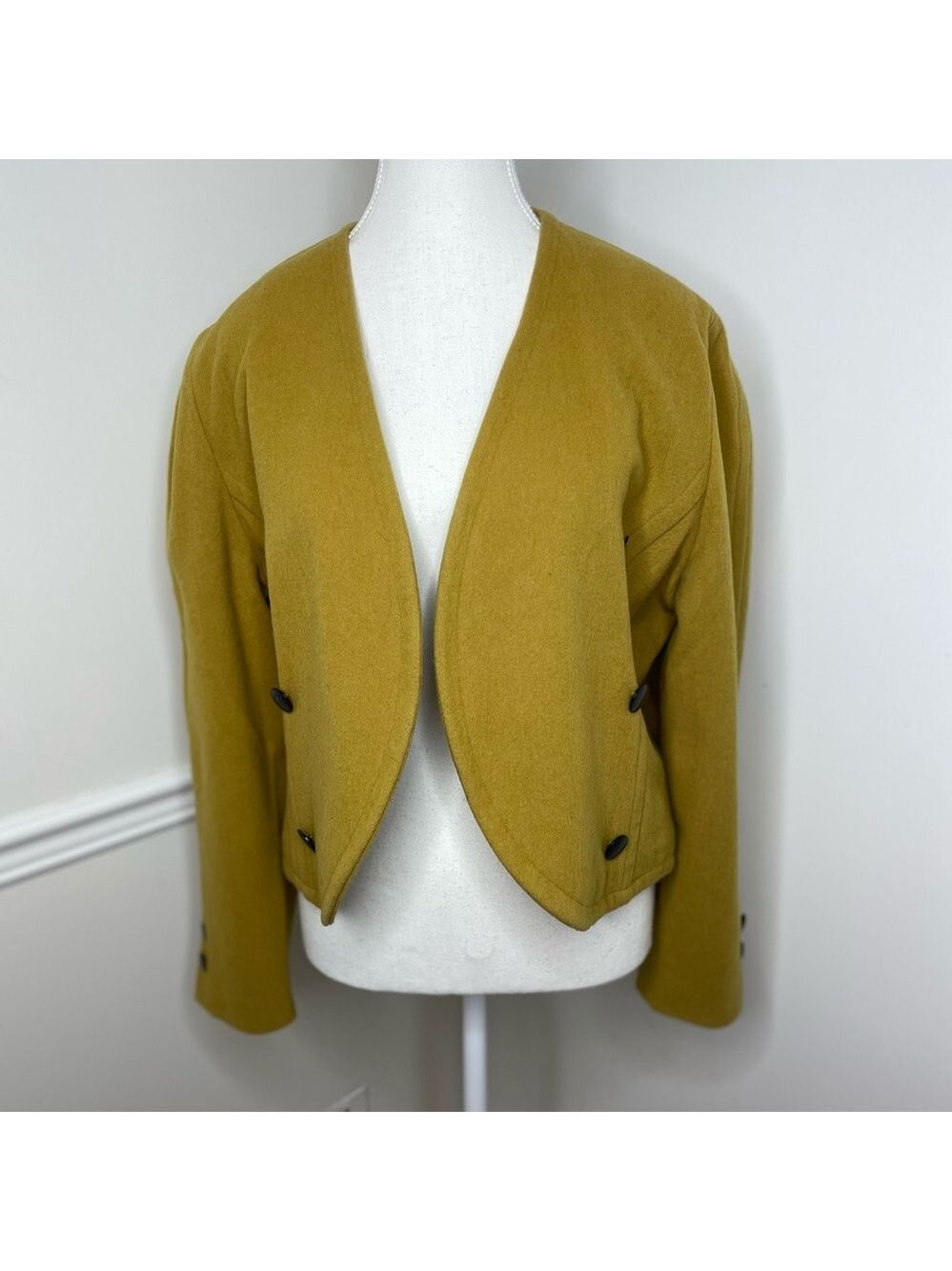 Vintage Blacky Dress Wool Cashmere Blazer 6 Made in West Germany